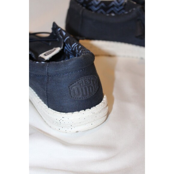Hey Dude Men\'s Wally Casual Slip On Sneakers NAVY BLUE Sz 8‎ NEW main image 4